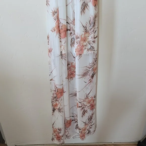 Baltic Born Floral Maxi Dress in White and Orange - Picture 5 of 6